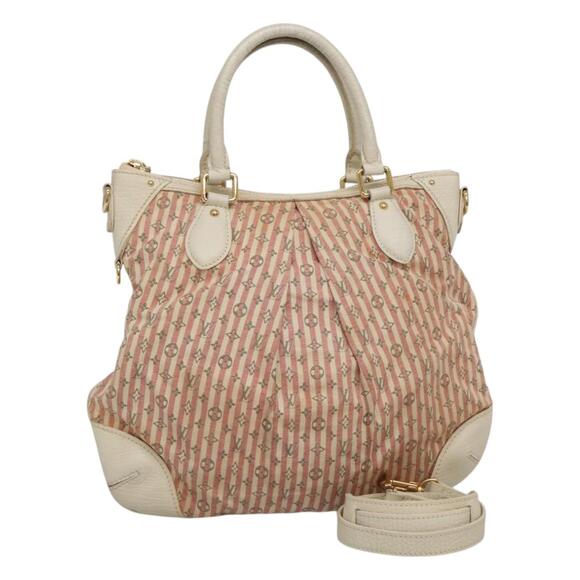 LOUIS VUITTON Mini Lin Croisette Marina PM Bag Pink White M95495 - Picture 1 of 16